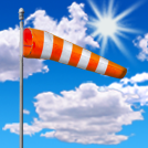 Mostly Sunny then Patchy Blowing Dust