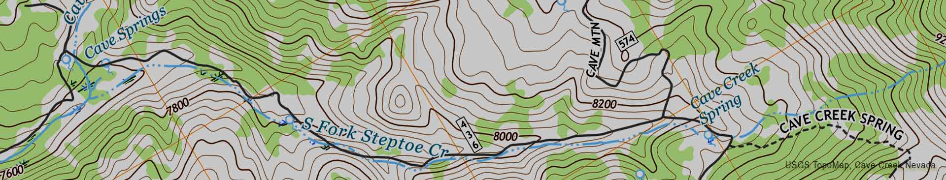 USGS Topo Map - Cave Creek