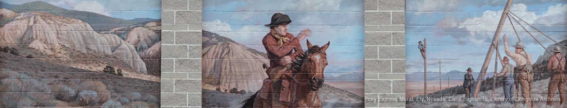 Pony Express Mural, Ely, Nevada